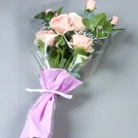 Пакет для цветов конус To be in love, светло-сиреневый, 40&times;50 см