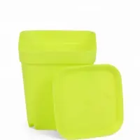 Горшок цветочный с поддоном, 7&times;7&times;7.5 см, 200 мл, пластиковый, МИКС