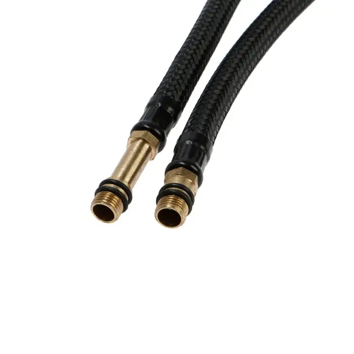 Подводка гибкая для смесителя ZEIN engr, нейлон, 1/2 Подводка гибкая для смесителя ZEIN engr, нейлон, 1/2", М10, 80 см, набор 2 шт., черная