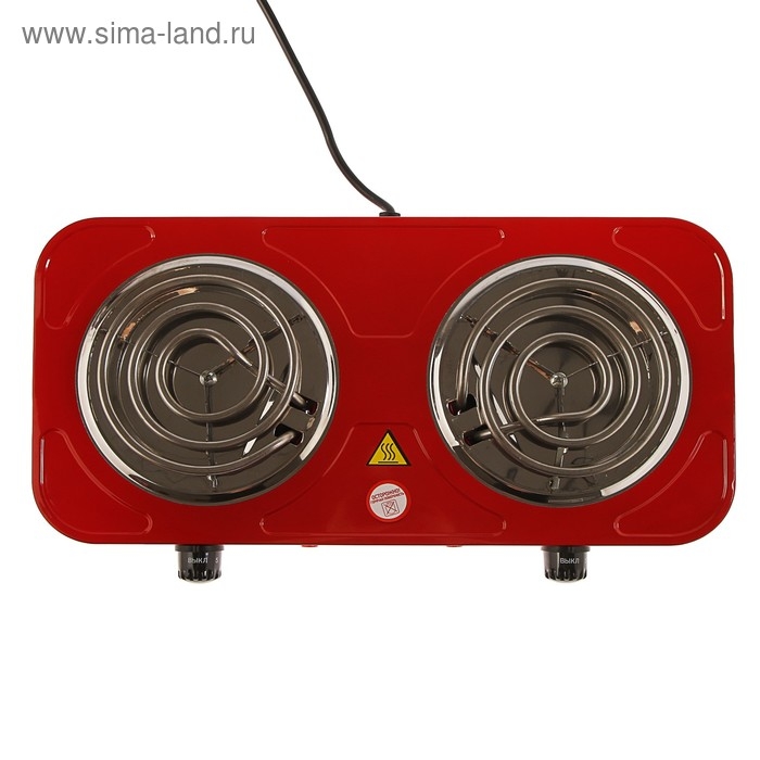 Плитка электрическая ENERGY EN-904R, 2000 Вт, 2 конфорки, красная Плитка электрическая ENERGY EN-904R, 2000 Вт, 2 конфорки, красная