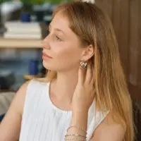 Браслет со стразами &laquo;Сияй&raquo; нить кругами, белый в серебре, 18 см