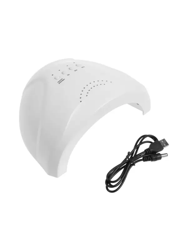 Лампа для маникюра Luazon LUF-17, UV/LED, 30 диодов, 48 Вт, таймер, USB, белая