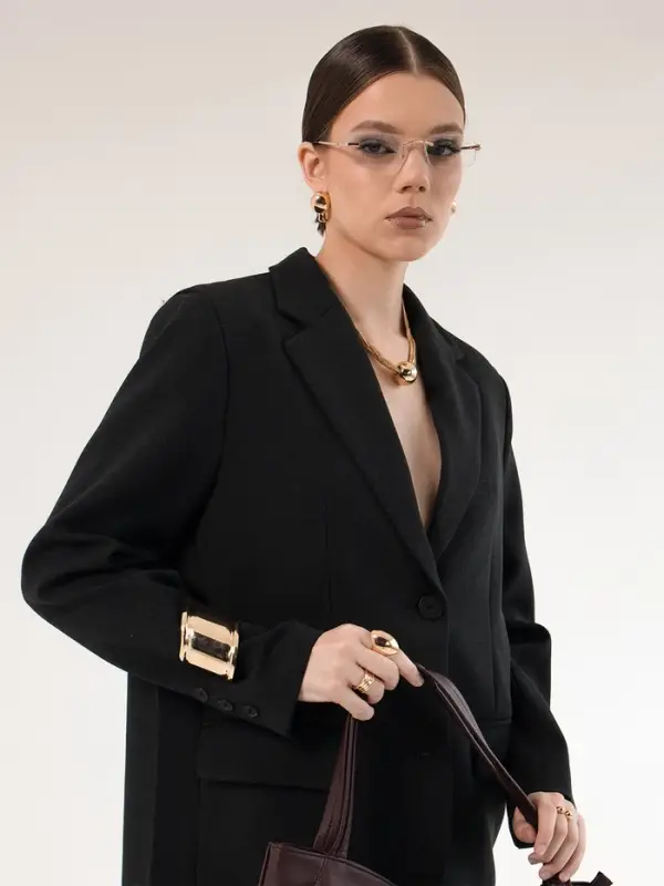 Браслет манжета &laquo;Изгиб&raquo;, d=6 см, цвет золото