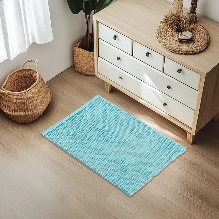 Коврик для дома Доляна &laquo;Букли длинные&raquo;, 40&times;60 см, голубой