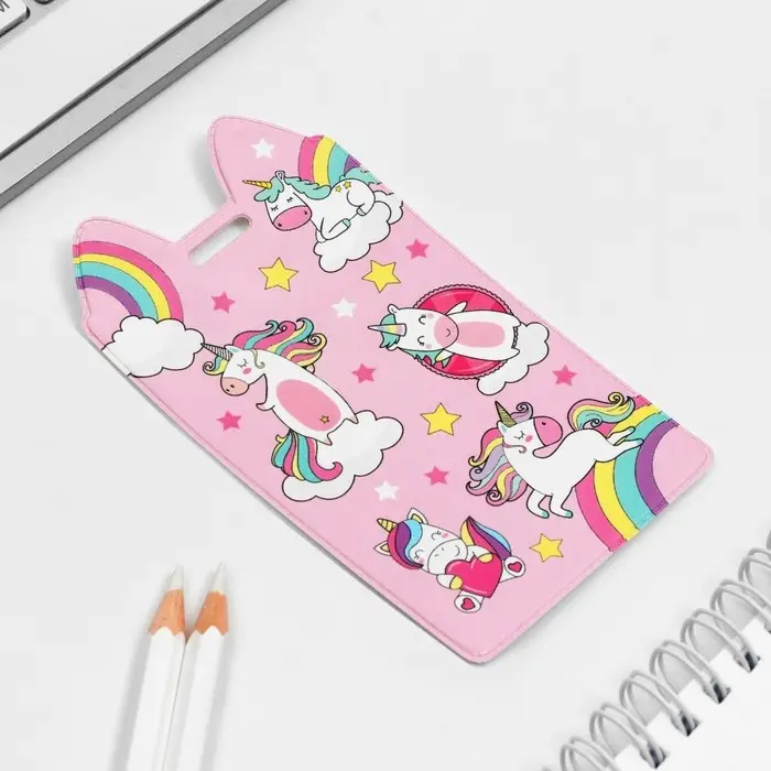 Чехол для бейджа «Единороги», 11,6 х 6,6 см Чехол для бейджа «Единороги», 11,6 х 6,6 см