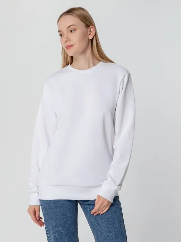 Свитшот унисекс Sublimatism, белый, размер S Свитшот унисекс Sublimatism, белый, размер S