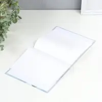 Фотоальбом на 40 фото 10х15 см "Белые розы и сердечки в посыпке" в коробке 4,5х14х17 см