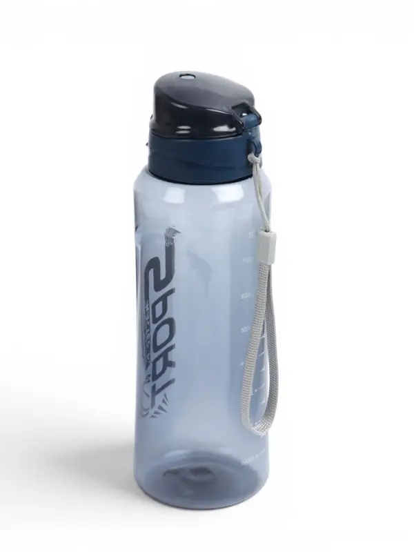 Бутылка для воды SPORT, 800 мл, 23&times;7.6&times;4.8 см, серая