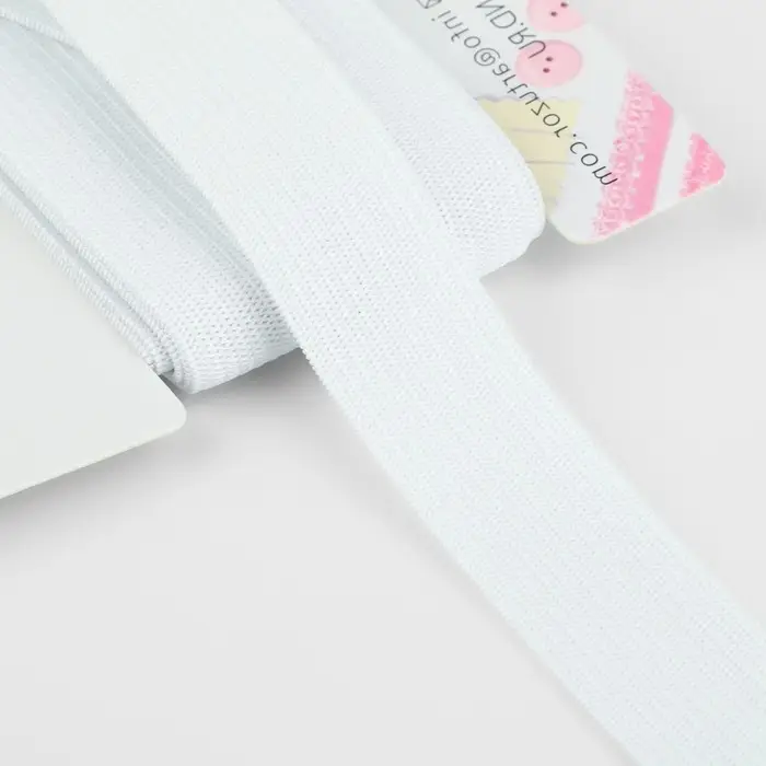 Резинка вязаная, 20 мм, 2.4±0.5 м, белая Резинка вязаная, 20 мм, 2.4±0.5 м, белая