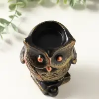 Подставка для мелочей &laquo;Сова на книгах&raquo;, карандашница, 10&times;8 см, под бронзу винтаж