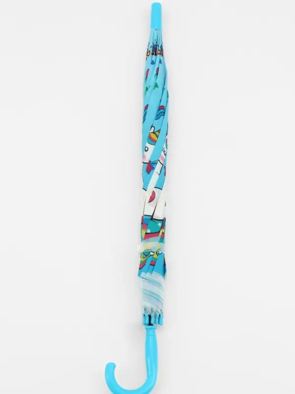 Зонт - трость детский &laquo;Радужный единорог&raquo;, полуавтоматический, 8 спиц, R=39/47 см, d=78 см, МИКС