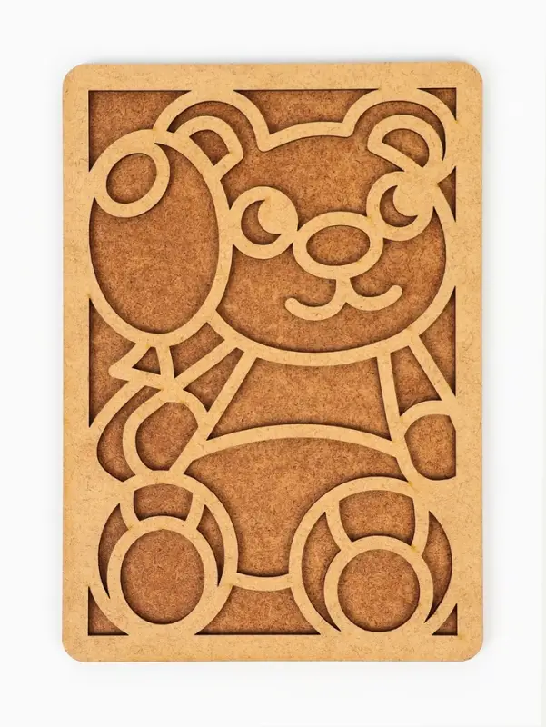 Картина пластилином &laquo;Мишка&raquo;, 21&times;15 см, набор для творчества