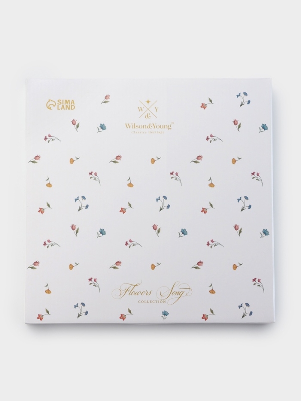 Тарелка WY Flowers song, d=26.5 см, фарфор, белая Тарелка WY Flowers song, d=26.5 см, фарфор, белая