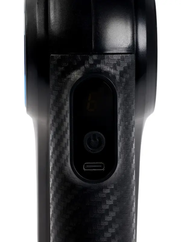 Массажёр для тела LEM-11, перкуссионный, 9 насадок, 9  режимов, черный