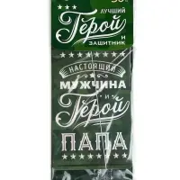 Ароматизатор в машину бумажный «Мой герой-папа», аромат яблоко, 8×16.5 см