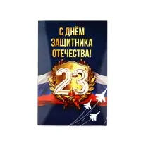 Открытка «С 23 Февраля!», 12×18 см