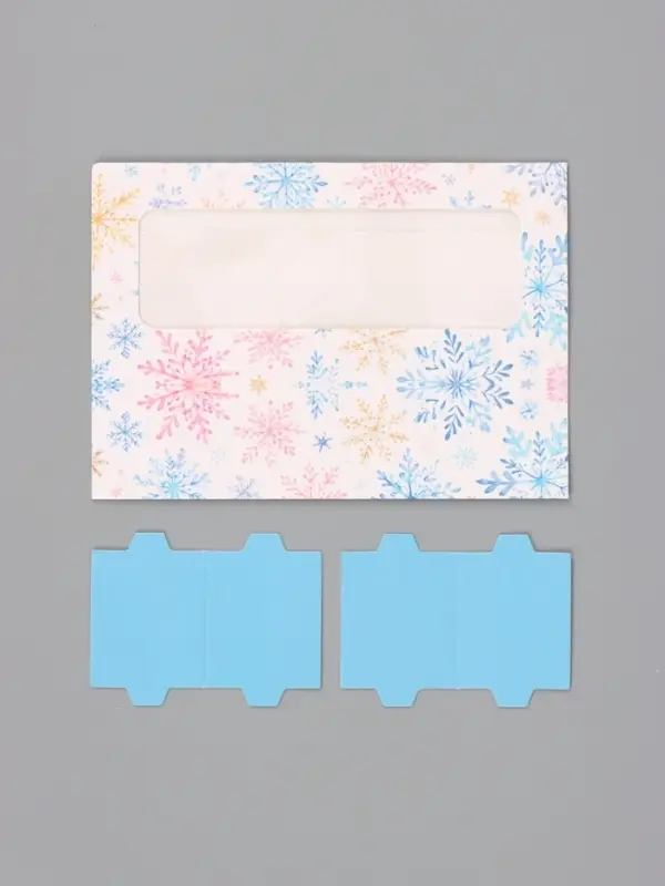 Коробка для 3 конфет &laquo;Снежинки&raquo;, 13.3&times;3.3&times;5.8 см