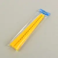 Набор свечей витых, 2.2&times;25 см, лакированная 2 шт., жёлтый