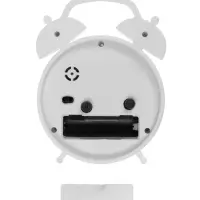 Часы - будильник настольные &laquo;Соломон&raquo;, дискретный ход, 9.8&times;12 см, АА, белые