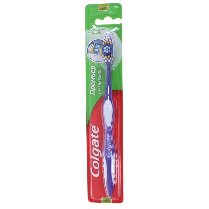 Зубная щётка Сolgate «Премьер отбеливания», средняя жесткость