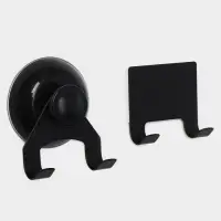 Водосгон из нержавеющей стали с комплектом держателей, 25&times;16 см, 304 сталь, чёрный