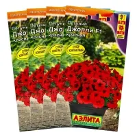 Набор семян Петуния &laquo;Джолли&raquo;, красная, F1, многоцветковая, 4 шт.