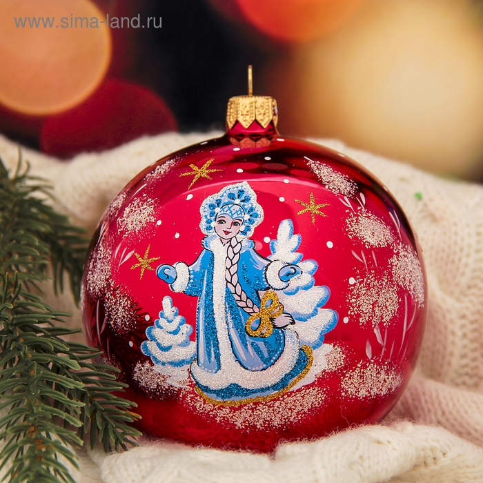 Шар Шар "Снегурочка" 9,5 см микс