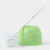 Ёршик для унитаза Aqua, 13&times;13&times;36 см, с подставкой, салатовый