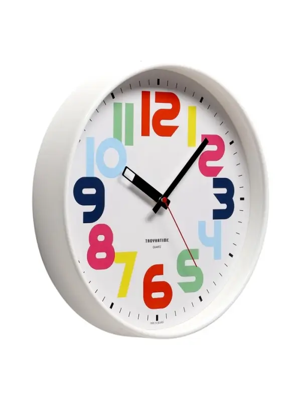 Часы настенные круглые &laquo;Классика&raquo;, белый обод, 30&times;30 см