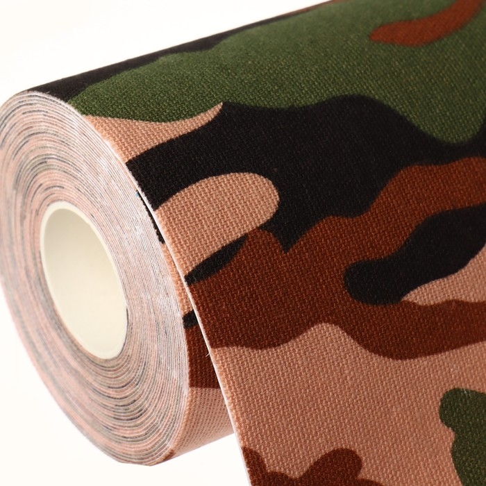 Кинезио - тейп, 10 см × 5 м, цвет камуфляж Кинезио - тейп, 10 см × 5 м, цвет камуфляж