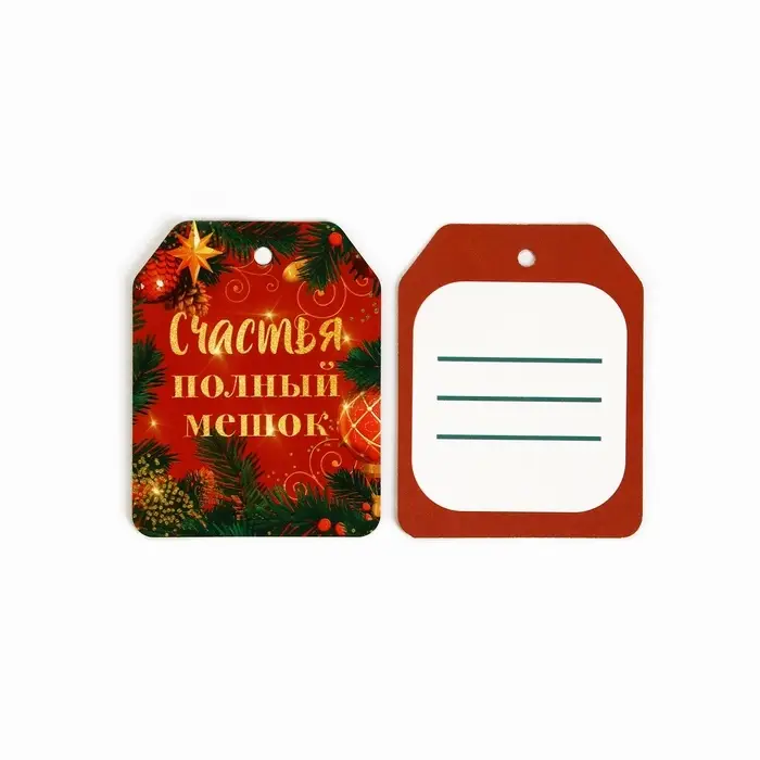 Шильдик на подарок «Счастье», набор 6 штук, 16×24 см Шильдик на подарок «Счастье», набор 6 штук, 16×24 см