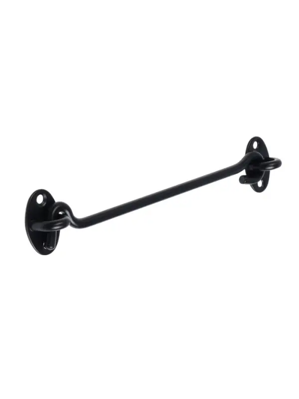 Крючок ветровой LOCKLAND KV001, L=200 мм, нержавеющая сталь, черный, 2 шт.