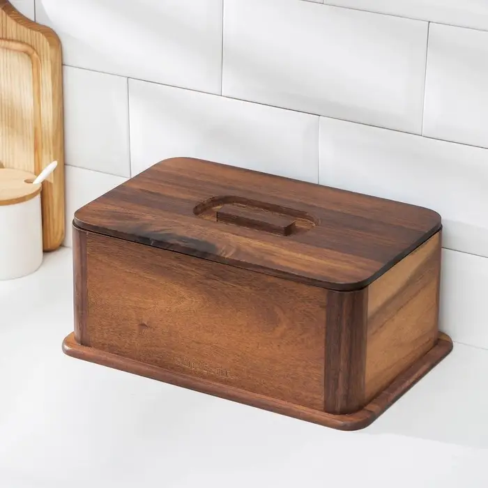 Хлебница GUNGNIR, дерево, 30&times;20&times;13 см, коричневая
