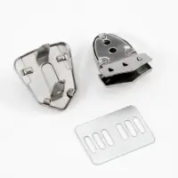 Застёжка для сумки, 3&times;2.5 см, цвет серебряный