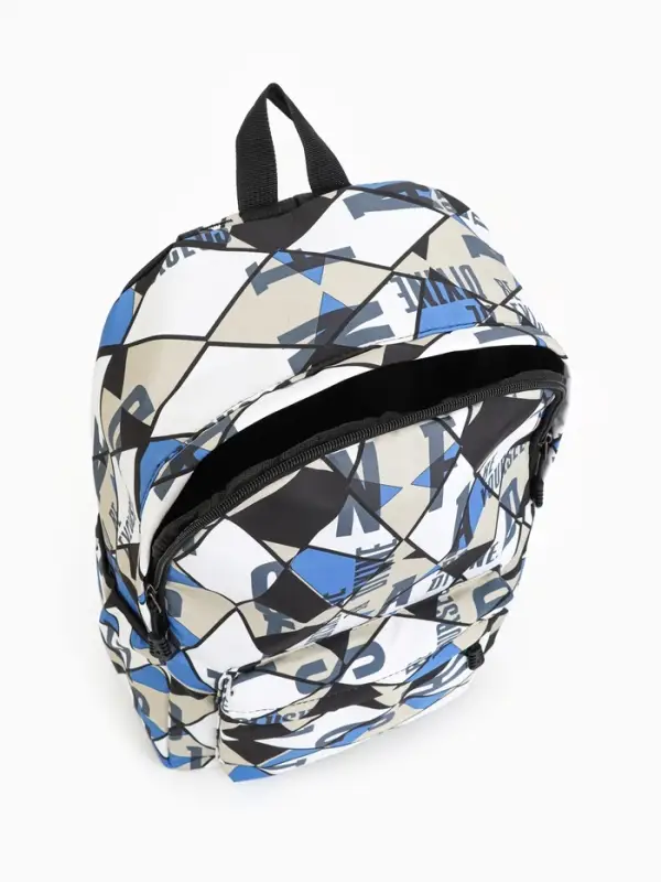 Рюкзак школьный 3 кармана, 1 отделение, 30&times;13&times;42 см, синий