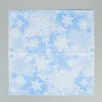 Салфетки бумажные трёхслойные «Снежный вальс» 33х33, 20 шт