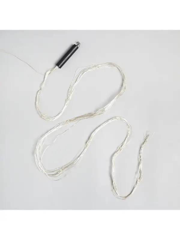 Гирлянда &laquo;Конский хвост&raquo; 10 нитей по 1.5 м, IP20, серебристая нить, 150 LED, свечение мульти, 12 В