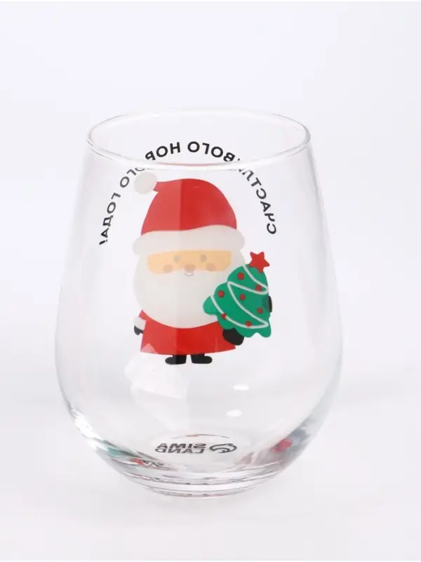 Стакан стеклянный новогодний &laquo;Счастливого нового года&raquo;, 620 мл