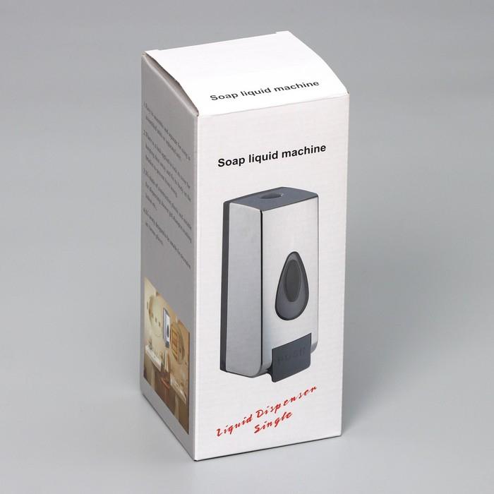 Диспенсер для антисептика или жидкого мыла механический, 600 мл, пластик, цвет белый Диспенсер для антисептика или жидкого мыла механический, 600 мл, пластик, цвет белый