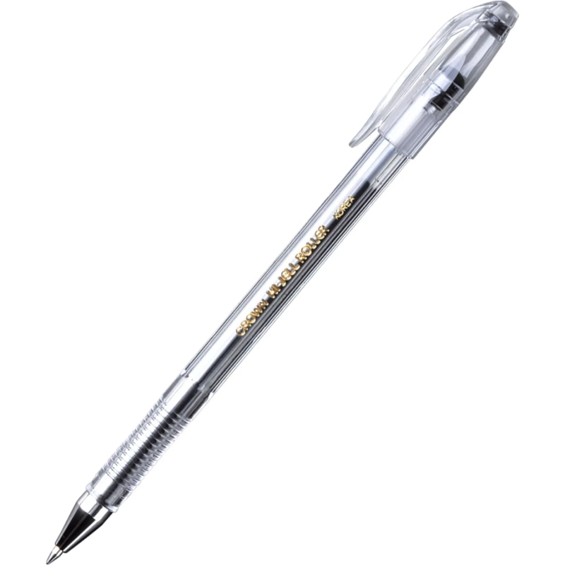 Ручка гелевая неавтомат. CROWN Hi-Jell черная 0,5мм HJR-500B