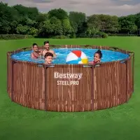 Бассейн каркасный Steel Pro, 305&times;100 см, круглый, цвет рейка, 561VM Bestway