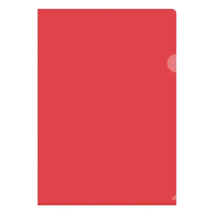 Папка-уголок А4, 150 мкм, Calligrata, прозрачная, красная Папка-уголок А4, 150 мкм, Calligrata, прозрачная, красная