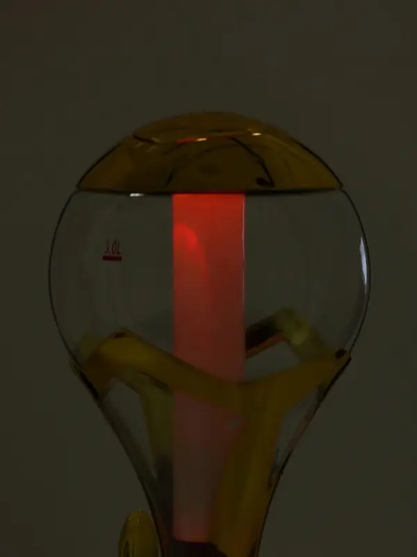 Башня пивная &laquo;Шар&raquo;, колба 3 л, ёмкость для льда, подсветка, пластик, золотистая