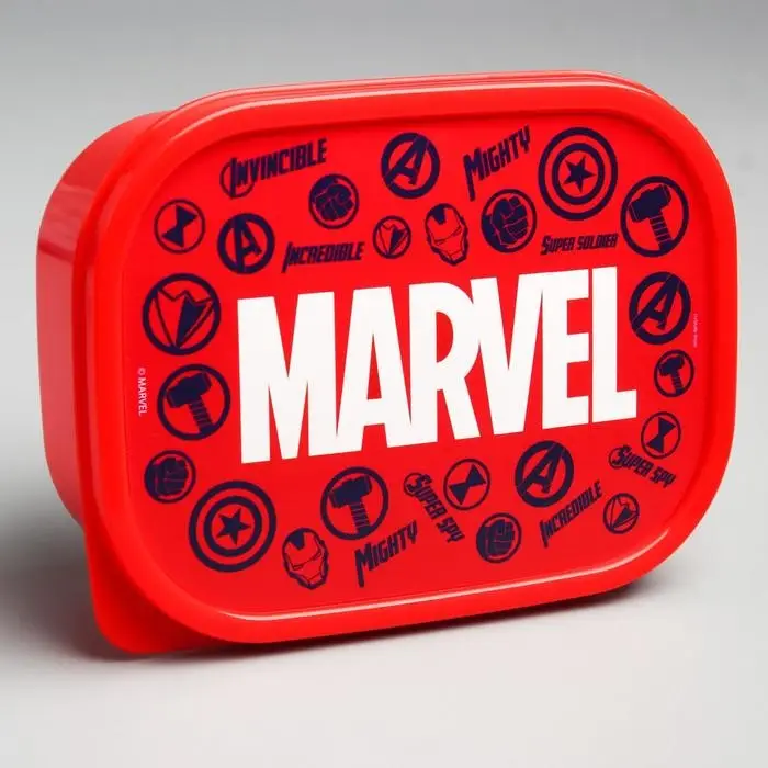 Ланч-бокс детский прямоугольный, 500 мл &laquo;Марвел&raquo;, Мстители