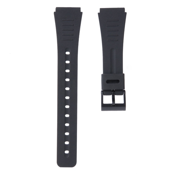 Ремешок для часов 20 мм, силикон, l-22 см, черный Ремешок для часов 20 мм, силикон, l-22 см, черный