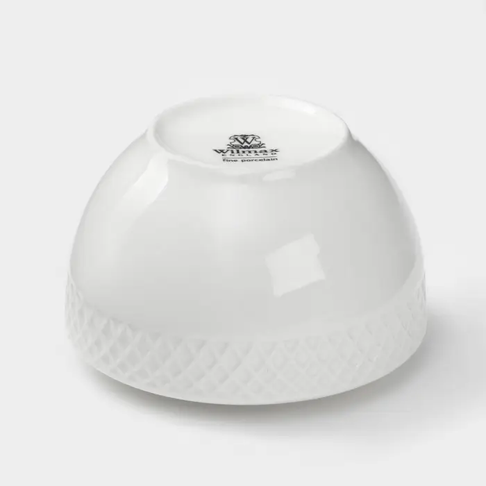 Сахарница с крышкой Wilmax &laquo;Юлия Высоцкая&raquo;, 340 мл, фарфор, белая