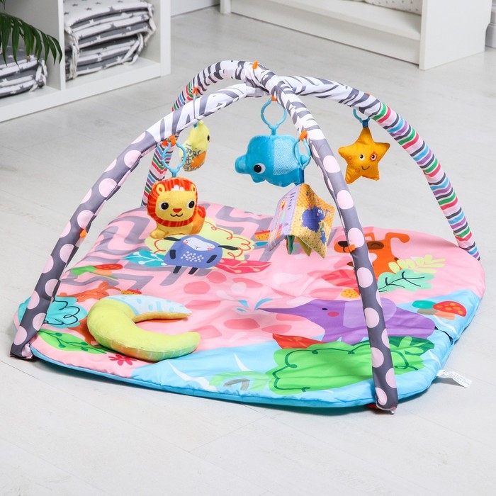 Развивающий коврик «Слоник», с дугами, квадратный, 76х76х0,5 Развивающий коврик «Слоник», с дугами, квадратный, 76х76х0,5
