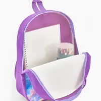 Рюкзак детский 27*10*30, отд на молнии, единорог сиреневый