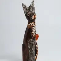 Фигура &laquo;Кошка&raquo;, 35 см, дерево