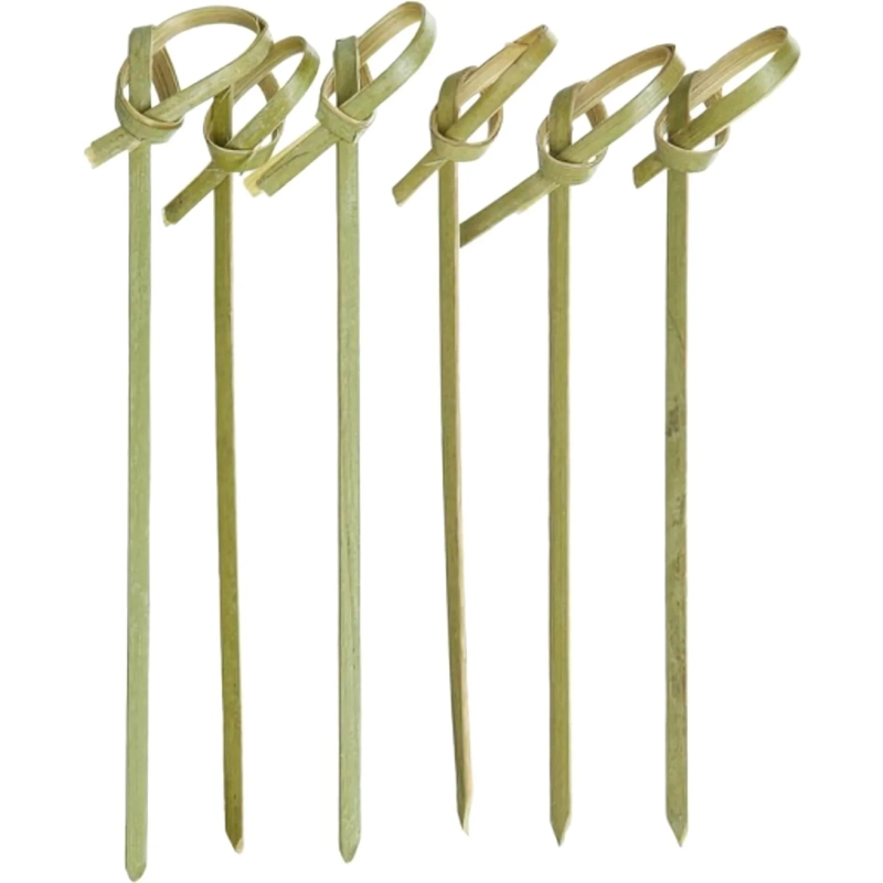 Пики для канапе Узелок 10,5 см, 100шт/уп БАМБУК (123290)